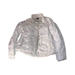 J. Crew Women's Classic White Puffer Jacket